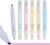 Techjob Double Line Aesthetic Highlighters 6 Pack Triple Tips No Bleed