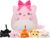 Cat with 5 babies Stuffed Animals – 15 Inch Cats Mommy with Small Babies Plush Inside 6-Piece Cute Realistic Cat Plushies Machine Wash Interactive Adopt Toy Toddler Girls Boys 0-8 Kids Birthdays Gift