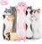 Long Cat Plush Pillow, 35.4in Cute Pink Cat Plushie Stuffed Animals Body Pillow, Kawaii Kitten Soft Plushie Doll Toy Birthday Gift for Children Girlfriend