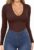EKOUAER Deep V Neck Shirts