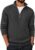 COOFANDY Mens Quarter Zip Sweater