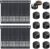 Rocoren 50 PCS Cable Management Kit 10 Magnetic Rotatable Cable Clips,40 Reusable Velcro Cord Organizer Straps, Cord Holder Accessories for Under Desk,Nightstand,Home and Office