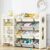 2-in-1 48″ Kids Toy Organizers and Storage Shelf with 12 Boxes | Large nursery bookshelf, playroom storage, HDPE plastic rack, Livingroom,bedroom organization,stuffed animal lego storage bin