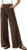 BTFBM Wide Leg High Waisted Dress Pants Women Pockets,Brown,Small
