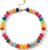 Bowdcvy Chunky Beaded Statement Necklace for Women Trendy Colorful Boho Resin Bead Choker Necklaces Summer Handmade Jewelry Gifts Accessories (Colorfu