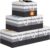 StorageTastic Storage Bin,Collapsible Storage Basket For Organizing,Large Storage Boxes With Rope Handles,Storage Containers,Gradient Grey,6 Pack