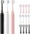 Dnil 3 Pack Sonic Electric Toothbrush Set with 42,000 VPM High-Frequency Vibrations, 6 Brushing Modes & Smart Timer, 12 Replacement Brush Heads for Deep Cleaning and Gum Care【Black+White+Pink】