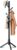 Coat Rack, Coat Racks Freestanding with 8 Hooks 3 Adjustable Heights for Clothes, Hats, Handbags, Coat Tree Easy Assembly for Entryway, Bedroom, Hallway, Office(Black)