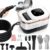 Steam Cleaner, 6 Steam Levels, 42oz Tank & 11 Pieces Accessories, 1500W High-Temperature Steam Cleaner for Home, Handheld Steamer for cleaning Grout,Tile,Kitchen,Bathroom,Car