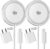 2Pack Magnetic Wireless Charger 25W Fast Charger for iPhone 17/16/15/14/13/12 Series & AirPods, Portable Wireless Charging Pad for Travel Home Office Desk, 9.8FT-White with Plug