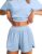 JUSTFASHIONNOW Split Short Bamboo Pajama Set
