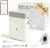 ORGBRO Label Maker Machine with Tape, Portable Bluetooth Label Printer for Home Office Organization, Support Pre-Cut & Continuous Labels, Inkless Thermal Small Labeler for School Kitchen, DX1-White