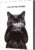 INFINIPANEL Funny Cat Bathroom Wall Art, Black and White, 8 x 10 in