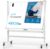 Rolling Whiteboard 48″x36″ Magnetic Dry Erase Board with Stand, Double Sided Mobile Whiteboard on Wheels, Non-Foldable Large Portable White Board for Office, Classroom & Home