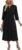 Zeagoo 3/4 Sleeve Dress Midi Dresses V Neck
