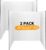 Trifold Poster Board,2 Pack 26″x 17″ White Reusable Plastic Display Board, Easy-to-Clean Durable & Waterproof Perfect for School Projects, Event Displays, Business Presentations