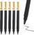36 Pack Gel Pens Black 0.5mm Medium Point Black Gel Ink Pens with Cap Quick Drying Ballpoint Pen Smooth Writing Fine Point Pen for Journaling School Office Supplies
