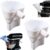 New Upgraded Flour Funnel for Kitchen Aid Mixer, Longer Funnel Preventing Flour Spills for Kitchenaid Mixer, Foldable and Dishwasher Safe, Cookie and Baking Easier (White, 2 Pcs)