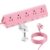 SMALLRT Pink Desk Clamp Power Strip