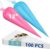 HOTEC 100Pcs 12 Inch Anti-Burst Disposable Piping Bags, Non-Slip Food Grade BPA-Free Pastry Bags for Cake, Cupcake, Cookie Cream Frosting Decorating Baking Supplies