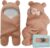 BlueMello Baby Swaddle Blanket | Ultra-Soft Plush Essential for Infants 0-6 Months | Receiving Swaddling Wrap Brown | Ideal Newborn Registry and Toddler Boy Accessories | Perfect Baby Girl Shower Gift