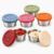 ZCJROEFA 6pcs Stainless Steel Dressing Containers