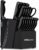 HENKELIVING 19-Piece Black Kitchen Knife Block Set