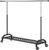 Wiracks Heavy Duty Clothes Rack for Hanging Clothes Extendable Rolling Clothing Rack for Hanging Clothes 350lbs Chrome 51 to 71″ W x 16.53″ D x 65″ to 71″ H 3″ Industrial Wheels