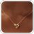 JIAOGE Gold Heart Initial Birthstone Necklace