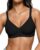 As Fairy Womens Wireless Jelly Bra Wirefree Seamless Bra Pure Black 36C
