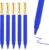 12 Pack Gel Pens Blue 0.5mm Medium Point Blue Gel Ink Pens with Cap Quick Drying Ballpoint Pen Smooth Writing Fine Point Pen for Journaling School Office Supplies