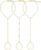17 MILE 3Pcs 14K Gold-Plated Hand Chain Bracelets