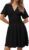 SAODIMALLSU Womens Summer Short Sleeve Mini Dress