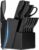 FXXNNN 14-Piece Black Kitchen Knife Block Set