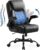 GTPOFFICE Executive Office Chair with Comfortable Lumbar Support, Ergonomic Gaming Chair with Flip-up Armrests & Zoned Pressure-Relief Cushion, Comfy PU Leather Desk Chair, Black