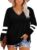 Gloria Sarah Womens Plus Size Tops V Neck T Shirt