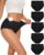 SIMIYA Cotton Underwear for Women Full Coverage Stretch Briefs Womens High Waisted Panties Ladies Plus Size 5 Pack