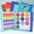 Magnetic Fraction Educational Puzzle, Magnetic Fraction Demonstration Book with Fraction Tiles & Circles, Fraction Manipulatives for Elementary School, Math Learning Skills for Kids