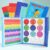 Magnetic Fraction Educational Puzzle, Magnetic Fraction Demonstration Book with Fraction Tiles & Circles, Fraction Manipulatives for Elementary School, Math Learning Skills for Kid