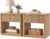GENERIC 23″” Fluted Nightstand Set of 2