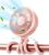 Gaiatop Oscillating Baby Stroller Fan with LED Night Light, 4 Speeds Cooling Rechargeable 360° Rotate Clip On, Battery Operated Small Portable Fans for Car Seat Crib Treadmill Travel Pink