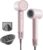 Hair Dryer, 160,000 RPM High-Speed Ionic Blow Dryer with Brushless Motor for Fast Drying, 500 Million Ions Frizz Control, Low Noise Hairdryer with Magnetic Diffuser & Nozzle for Curly Hair Home Travel