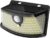 Aootek New Solar Motion Sensor Lights 120 LEDs with Lights Reflector,270° Wide Angle, IP65 Waterproof, Step Lights for Front Door, Yard, Garage, Deck (Black, Daylight White, 1-Pack)