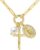 FREYOMIT Gold Virgin Mary Cross Necklace