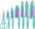 KATISUN 13-Piece Rainbow Titanium Kitchen Knife Set
