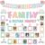 62Pcs Our Class Family is Picture Perfect Bulletin Board Set, Pastel Color Photo Frame Back to School Bulletin Board for School Office Classroom Chalkboard Wall Decoration