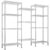 62″ W Storage Shelves Garage Shelving Heavy Duty Modular Wire Shelving Unit Metal Shelving for Garage Pantry Kitchen Commercial, 62.9”W x 59.06”H x 13.78”D
