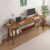 63″ Extra Long 2 Person Computer Desk with Shelves, Walnut Workstation