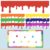 63ft Total Paint Splatter Bulletin Board Borders, 48pcs, 15.7”x4” Each