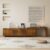 63″ Mid-Century Modern Extendable TV Stand for TVs up to 75″, Media Console TV Cabinet for Living Room, Farmhouse Entertainment Cabinet with Storage & Adjustable Panel